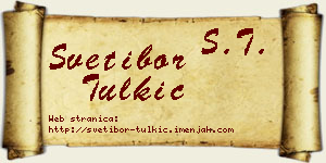 Svetibor Tulkić vizit kartica